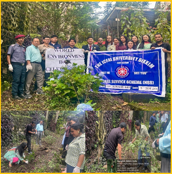 ICFAI University Sikkim Celebrates World Environment Day with Plantation Drive