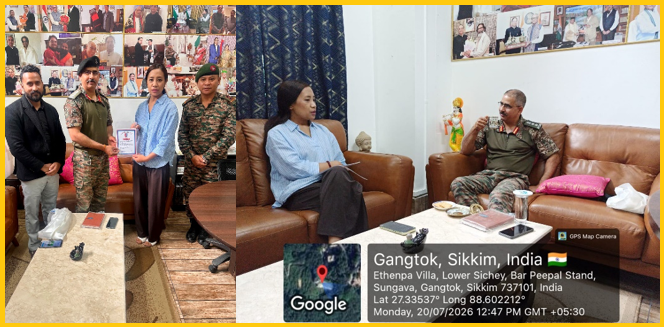 Commanding Officer Col. Vinod Kadian of 3 Sikkim Battalion NCC Unit Visits The ICFAI University, Sikkim